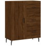 Tall oak brown plywood sideboard 69.5x34x180 cm by vidaXL, Sideboards - Ref: Foro24-3195922, Price: 169,19 €, Discount: %