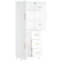 Tall white plywood sideboard 69.5x34x180 cm by vidaXL, Sideboards - Ref: Foro24-3196003, Price: 162,99 €, Discount: %