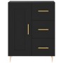 Aparador alto madera contrachapada negro 69,5x34x180 cm de vidaXL, Aparadores - Ref: Foro24-3196004, Precio: 168,99 €, Descue...