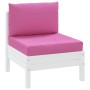 Palettenkissen 2 Stück rosa Oxford-Stoff von vidaXL, Kissen für Stühle und Sofas - Ref: Foro24-361771, Preis: 25,83 €, Rabatt: %