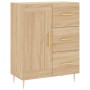 Aparador alto madera contrachapada color roble 69,5x34x180 cm de vidaXL, Aparadores - Ref: Foro24-3196006, Precio: 150,52 €, ...