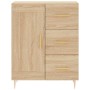 Aparador alto madera contrachapada color roble 69,5x34x180 cm de vidaXL, Aparadores - Ref: Foro24-3196006, Precio: 150,52 €, ...