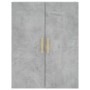 Aparador alto madera contrachapada gris hormigón 69,5x34x180 cm de vidaXL, Aparadores - Ref: Foro24-3196007, Precio: 165,27 €...