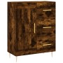 Aparador alto madera contrachapada roble ahumado 69,5x34x180 cm de vidaXL, Aparadores - Ref: Foro24-3196008, Precio: 150,99 €...