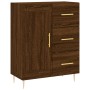 Aparador alto madera contrachapada marrón roble 69,5x34x180 cm de vidaXL, Aparadores - Ref: Foro24-3196010, Precio: 165,58 €,...