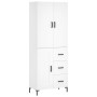 Aparador alto madera contrachapada blanco 69,5x34x180 cm de vidaXL, Aparadores - Ref: Foro24-3196011, Precio: 170,74 €, Descu...