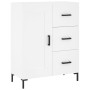 Aparador alto madera contrachapada blanco 69,5x34x180 cm de vidaXL, Aparadores - Ref: Foro24-3196011, Precio: 170,74 €, Descu...