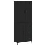 Tall black plywood sideboard 69.5x34x180 cm by vidaXL, Sideboards - Ref: Foro24-3196012, Price: 173,97 €, Discount: %