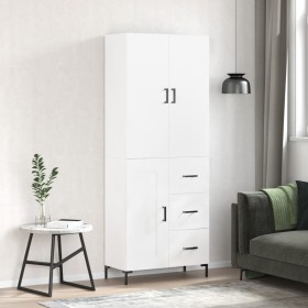 High glossy white plywood sideboard 69.5x34x180 cm by vidaXL, Sideboards - Ref: Foro24-3196013, Price: 172,20 €, Discount: %