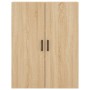 Aparador alto madera contrachapada color roble 69,5x34x180 cm de vidaXL, Aparadores - Ref: Foro24-3196014, Precio: 158,99 €, ...