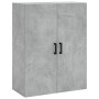 Aparador alto madera contrachapada gris hormigón 69,5x34x180 cm de vidaXL, Aparadores - Ref: Foro24-3196015, Precio: 160,99 €...