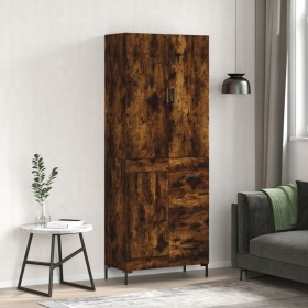 Tall smoked oak plywood sideboard 69.5x34x180 cm by vidaXL, Sideboards - Ref: Foro24-3196016, Price: 158,84 €, Discount: %