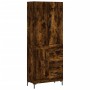 Tall smoked oak plywood sideboard 69.5x34x180 cm by vidaXL, Sideboards - Ref: Foro24-3196016, Price: 158,84 €, Discount: %