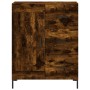 Aparador alto madera contrachapada roble ahumado 69,5x34x180 cm de vidaXL, Aparadores - Ref: Foro24-3196016, Precio: 157,99 €...