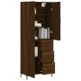 Tall oak brown plywood sideboard 69.5x34x180 cm by vidaXL, Sideboards - Ref: Foro24-3196018, Price: 165,35 €, Discount: %