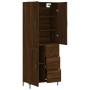 Tall oak brown plywood sideboard 69.5x34x180 cm by vidaXL, Sideboards - Ref: Foro24-3196018, Price: 165,35 €, Discount: %