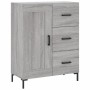 Aparador alto madera contrachapada gris sonoma 69,5x34x180 cm de vidaXL, Aparadores - Ref: Foro24-3196017, Precio: 165,94 €, ...