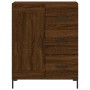 Aparador alto madera contrachapada marrón roble 69,5x34x180 cm de vidaXL, Aparadores - Ref: Foro24-3196018, Precio: 165,35 €,...