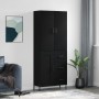 Aparador alto madera contrachapada negro 69,5x34x180 cm de vidaXL, Aparadores - Ref: Foro24-3196020, Precio: 174,89 €, Descue...