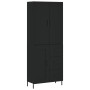 Aparador alto madera contrachapada negro 69,5x34x180 cm de vidaXL, Aparadores - Ref: Foro24-3196020, Precio: 174,89 €, Descue...