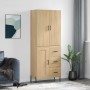 Aparador alto madera contrachapada color roble 69,5x34x180 cm de vidaXL, Aparadores - Ref: Foro24-3196022, Precio: 164,68 €, ...