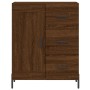 Aparador alto madera contrachapada marrón roble 69,5x34x180 cm de vidaXL, Aparadores - Ref: Foro24-3196026, Precio: 173,15 €,...