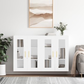 Wall cabinets 2 pcs white engineered wood by vidaXL, Sideboards - Ref: Foro24-3197929, Price: 203,74 €, Discount: %