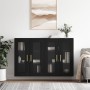 Wall cabinets 2 pcs black engineered wood by vidaXL, Sideboards - Ref: Foro24-3197930, Price: 181,89 €, Discount: %