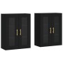 Wall cabinets 2 pcs black engineered wood by vidaXL, Sideboards - Ref: Foro24-3197930, Price: 181,89 €, Discount: %