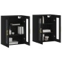 Wall cabinets 2 pcs black engineered wood by vidaXL, Sideboards - Ref: Foro24-3197930, Price: 181,89 €, Discount: %