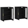 Wall cabinets 2 pcs black engineered wood by vidaXL, Sideboards - Ref: Foro24-3197930, Price: 181,89 €, Discount: %