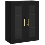 Wall cabinets 2 pcs black engineered wood by vidaXL, Sideboards - Ref: Foro24-3197930, Price: 181,89 €, Discount: %