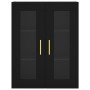 Armarios de pared 2 uds madera de ingeniería negro de vidaXL, Aparadores - Ref: Foro24-3197930, Precio: 181,99 €, Descuento: %