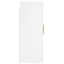 Armarios de pared 2 uds madera de ingeniería blanco brillante de vidaXL, Aparadores - Ref: Foro24-3197931, Precio: 215,31 €, ...