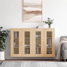 Wall cabinets 2 pcs engineered wood Sonoma oak by vidaXL, Sideboards - Ref: Foro24-3197932, Price: 168,99 €, Discount: %