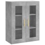 Wandschränke 2 Stück betongraues Holzwerkstoff von vidaXL, Sideboards - Ref: Foro24-3197933, Preis: 169,78 €, Rabatt: %