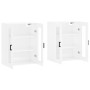 Wall cabinets 2 units engineered wood glossy white by vidaXL, Sideboards - Ref: Foro24-3197939, Price: 194,13 €, Discount: %