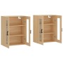 Armarios de pared 2 uds madera de ingeniería roble Sonoma de vidaXL, Aparadores - Ref: Foro24-3197940, Precio: 170,99 €, Desc...