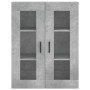 Wall cabinets 2 pcs concrete gray engineered wood by vidaXL, Sideboards - Ref: Foro24-3197941, Price: 176,41 €, Discount: %