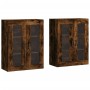 Wall cabinets 2 pcs engineered wood smoked oak by vidaXL, Sideboards - Ref: Foro24-3197942, Price: 170,99 €, Discount: %