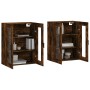 Wall cabinets 2 pcs engineered wood smoked oak by vidaXL, Sideboards - Ref: Foro24-3197942, Price: 170,99 €, Discount: %