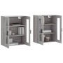 Armarios de pared 2 uds madera de ingeniería gris Sonoma de vidaXL, Aparadores - Ref: Foro24-3197943, Precio: 175,93 €, Descu...