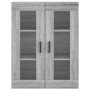 Armarios de pared 2 uds madera de ingeniería gris Sonoma de vidaXL, Aparadores - Ref: Foro24-3197943, Precio: 175,93 €, Descu...