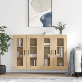 Wall cabinets 2 pcs engineered wood Sonoma oak by vidaXL, Sideboards - Ref: Foro24-3197948, Price: 175,99 €, Discount: %