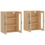 Armarios de pared 2 uds madera de ingeniería roble Sonoma de vidaXL, Aparadores - Ref: Foro24-3197948, Precio: 175,99 €, Desc...