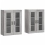 Armarios de pared 2 uds madera de ingeniería gris Sonoma de vidaXL, Aparadores - Ref: Foro24-3197951, Precio: 181,84 €, Descu...