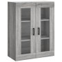 Wall cabinets 2 units engineered wood Sonoma gray by vidaXL, Sideboards - Ref: Foro24-3197951, Price: 181,84 €, Discount: %