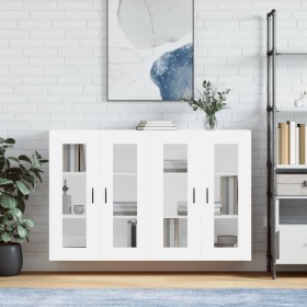 Wall cabinets 2 units engineered wood white by vidaXL, Sideboards - Ref: Foro24-3197953, Price: 161,28 €, Discount: %