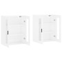 Armarios de pared 2 uds madera de ingeniería blanco brillante de vidaXL, Aparadores - Ref: Foro24-3197955, Precio: 185,96 €, ...