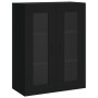 Armarios de pared 2 uds madera de ingeniería negro de vidaXL, Aparadores - Ref: Foro24-3197954, Precio: 176,66 €, Descuento: %